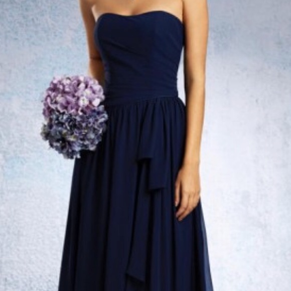Navy Bridesmaid dress by Alfred Angelo 7324L - Picture 2 of 5